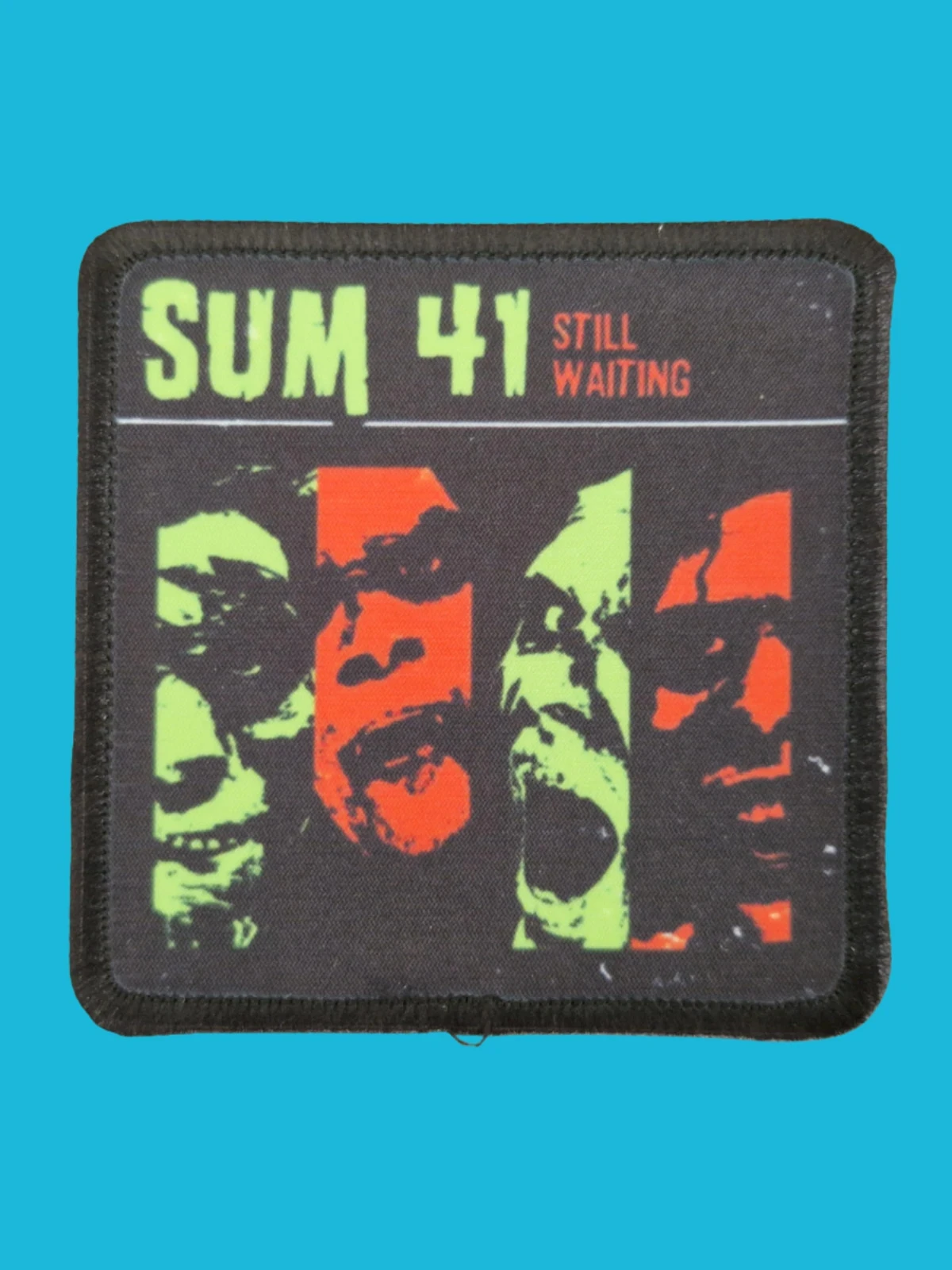 Patch Sum 41 - Still Waiting - Imprimé - Carré de 7,5 x 7,5 centimètres
